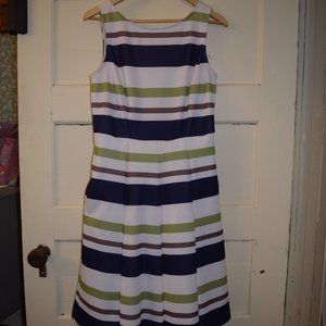 Striped Scuba  dress